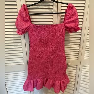 Off the shoulder pink Zara dress